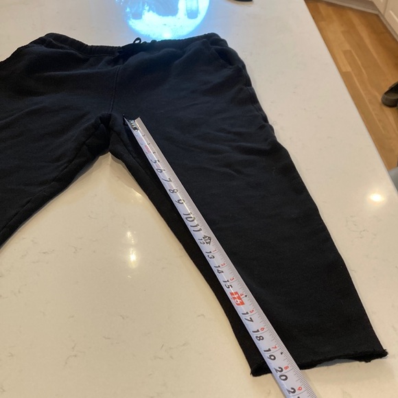 FRANK & EILEEN TEE LAB Black 100% Cotton Cropped Jogger Size L - Picture 5 of 9